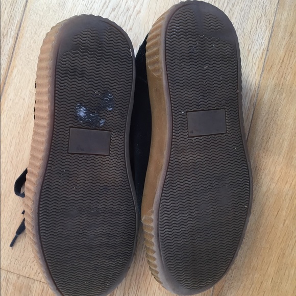 Holllly Creeper Platform Sneaker Black Suede - Picture 13 of 15